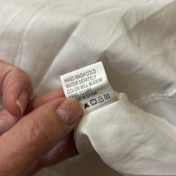 balboa Charms and Glitter Open back Floral White Ruffle Dress. Midi. Small. NWT - Picture 16 of 16